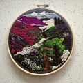 Purple mountain super bloom thread painting