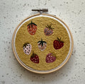 Strawberry thread painting